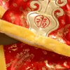 Ethnische Kleidung Tang-Anzug Chinesisches traditionelles Kostüm für Baby Jungen Mädchen Stickerei Winter Rot Jahr Geburtstagsgeschenk Weihnachtsschuhe