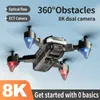Дроны Q2 Pro Drone 8K Двойная камера 5G Профессиональная аэрофотосъемка Самолеты Интеллектуальное предотвращение препятствий Дрон Игрушка БПЛА 5000M YQ240217