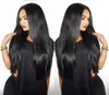 10a Siyah kadınlar için ucuz parlak tam dantel peruklar doğal renk Brezilya insan saç perukları ipek düz insan saç perukları ile bebek 1940742