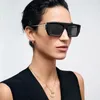 Sonnenbrille TF4218 Quadratisches Acetat mit Titanarmen Frauen Modemarke Klassische UV400 Luxus Solargläser