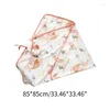 Blankets Swaddling Baby Ddle Blanket Hooded Stroller Wrap Slee-Bag For Infant Boys Girls Breathable Sleep Sack Born Crib Bedding Drop Otgin