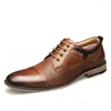 Chaussures habillées faites à la main hommes mariage Oxford noir kaki véritable cuir Brogue hommes d'affaires formel pour hommes FZN18911