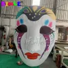 wholesale 4 mH (13,2 piedi) Con ventilatore gigante appeso terrore fantasma maschera gonfiabile di Halloween con luci a led per la decorazione di Halloween
