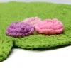 Decken Handgefertigte Decke für geborene Baby-Po-Requisiten Lotusblatt mit Froschmütze gestrickt Empfangsfotografie