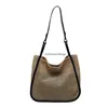 Totes 2023 Womens Summer Bag Woven Beach Tygväskor Handväska Handgjorda halmskulder Purses Women Bagh24217