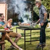 Kampmeubilair Grovind Opvouwbare grilltafel Camping met gaas Desktop Lichtgewicht 3 FT metaal voor buitenpicknick