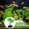 Dekoratif çiçek akvaryum palmiye ağacı dekor yapay hindistancevizi sualtı bitkileri mini yeşil manzara denizaltı için