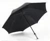 Parapluies incassables voiture de golf double carbone fibre de verre 210T Taiwan Formosa anti-uv revêtement noir parasol extérieur