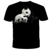T-shirt da uomo 2024 Moda Animale Tees Moda Estate Uomo/Donna T-shirt Stampa 3d Progettato Cute Panda Camicia Bambini Top