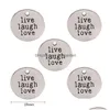 Other New Arrival Never Give Up Inspirational Pendants Jewelry Charm Sliver Plated Round Accessories Fit Necklace Bracelets Dhgarden Dhpfb