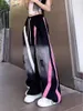 Jeans da donna personalità di tendenza americana Harajuku pantaloni hip-hop dritti a gamba larga Y2K nuovi pantaloni casual larghi da clown pantaloni punk moda mop J240217