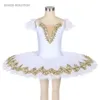 Stage Wear Bambini Adulti White Swan Lake Ballet Tutu Donna Ballerina Costumi di performance professionale per ragazze Dancewear BLL411