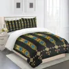 Ensembles de literie Luxe Bohebia Boho Stripe Gold Abstract Kids Durex Quilt3Pcs Twin King Pleine Taille Housse de Couette Ensemble de Linge Couvre-lit240x220