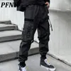 Pantalons pour hommes PFNW Automne Printemps Marée Chic Darkwear Style Salopette Mode Lâche Poches Casual Cargo 12A5578