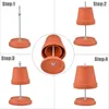 Candle Holders Ceramic Tea Lights Double-layered Light Heater Decorative Stove Fireplace Teapot Warmer Burner For Home