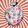 Herenhoodies Carnavalsdag Gedrukt Casual Hoodie Vakantie Feestkleding Roze