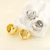 Boucles d'oreilles créoles européennes et américaines, bijoux simples et brillants, cercle creux, Clips d'oreille en Arc demi-cercle pour femmes