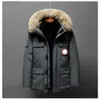 Down Jacket Womens and Mens Medium Length Winter Canadian Style Overcame Lovers Working Clothes Thick Goose Men