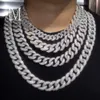 Custom Hip Hop Iced Out Chain 10k 14k 18k Real Solid Plating Gold 12mm Moissanite Cuban Link Necklace Bracelet for Men