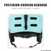 Fietshelmen Skihelm Winddicht Sneeuwsporten Met gehoorbescherming Goggle Integraal gegoten Skateboard Snowboard Veiligheid 240124 Drop D Oto2P