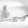 Orecchini pendenti Smyoue 7cttw Taglio a pera D Colore Pieno Moissanite Goccia per le donne Gioielli in argento sterling 925 placcato 18k di alta qualità