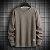 Einfarbig Sweatshirt Männer Harajuku Hoodies O Hals Langarm Casual Sweatshirt Herren Pullover Tops Streetwear Mann Hoodies 240131