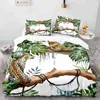 Bedding sets Tiger Stripes Print Duvet Cover Leopard Bedding Set Yellow Animal Stripes Queen/King/Full/Twin Size 2/3pcs Polyester Quilt Cover