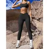 Calças femininas slim fit cintura alta nádega levantamento leggings para mulheres padrão com nervuras cor sólida longa fitness sem costura calças de yoga