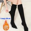 Chauques de femmes épaississez le velours hiver chaud cuisse haut haut lolita Bas de bas en peluche filles douce sur les légères à compression de chaussettes de genou