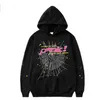 Mens Hooded Young Thug sp5der tracksuit 555555 spider hoodie 555 High Quality Foam Print Spider Web Graphic Pink Sweatshirts Spider Hoodies Designer Pullovers