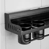 Étagère de cuisine double couche de 4050CM, supports muraux de stockage d'épices, porte-couteau sans poinçon, organisateur d'assaisonnement 240223