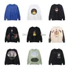 Sweats à capuche pour hommes Sweatshirts Multicolore CPFM Pull Sweat High Street Vintage Mousse 3D Imprimé Tissu Épaissi T-shirt à Manches Longues Veste T240217