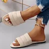 Slippers Women's Casual Shoes Beige Beach Black Luxury Flat Summer Soft Fashion Simple Style