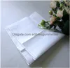 Handkerchief Home Textiles Garden Wholesale 28CM White Handkerchief Pure Color Small Square Cotton Sweat Towel Plain