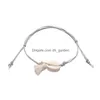 Bracelets de cheville Bohemian Summer Style Shell Gland Pendentif Bracelet de cheville pour femmes Wax String Beach Bijoux Cadeau Drop Livraison Juif Dhgarden Dhihp