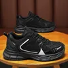 Chaussures de course hommes confort doux bout rond à lacets gris noir blanc chaussures hommes formateurs sport baskets taille 39-44