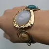 Za indien Vintage Bracelets bijoux femmes bohème ethnique déclaration charme rétro résine pierre Bracelet femme 240125