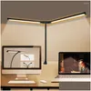 Bordslampor Lamp Eyes Proted Touch Dimble LED Light Student Dormitory Bedroom Reading Desk Special Present for Home Office Drop de DHMVV