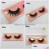 Faux cils 1 paire/lot cils 3D vison longue durée faux cils réutilisables extension de cils maquillage faux oeil goutte livraison santé être DH0Ii