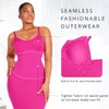 Seamless VNeck Shapewear Dress Bodysuit Women Fajas Colombianas Lounge Long Slip Waist Trainer Slimming Shapers 240130