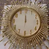 Relógios de parede Relógio de luxo Sala de estar Decoração Cristal Design Moderno Decoração de Casa Ouro Diamante Relógio Digital Rejol de Pared