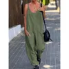 Diseñador de ropa de mujer mameluco de verano mujer mono pantalones casuales monos y mamelucos monos para mujeres monos halter con cuello en v mamelucos azules para mujeresJK7F