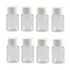 Storage Bottles 30PCS 15ml/20ml/30ml/60ml Plastic PET Clear Empty Seal Solid Powder Container Reagent Vials