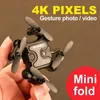 Drones V2 RC Mini Drone 4K HD Camera RTF WIFI FPV Luchtfotografie Hoogte Hold Opvouwbare quadcopter met VR-afstandsbediening Helikopter YQ240217