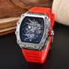 138 Mode Luxus Marke Herrenuhr Freizeit Frau Uhren Stahl Kalender Silikon 6 Pins Quarz Armbanduhr Fabrikverkauf Hohe Qualität