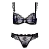 Bras Sets Varsbaby Sexy Women Transparent Lace Big Size Thin Section Underwear A B C D Cup