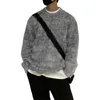 남자 스웨터 겨울 남성 스웨터 두꺼운 둥근 목 레트로 부드러운 따뜻한 탄성 탄성 방지 방지 긴 소매 니트 풀 오버 중간 길이