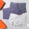 Underpants Designer Mens underwear pure cotton antibacterial seamless quadrangle pants top grade large sweat absorbing breathable boxer shorts QGSK