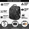 Extra großer taktischer Rucksack mit 60 l Fassungsvermögen für Männer und Frauen, wasserdichter Outdoor-Wanderrucksack, Reiserucksack, Laptop-Rucksack, 240119