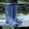 Bottes de pluie de haute qualité pour homme, chaussures de pêche imperméables antidérapantes en plein air, travail d'élevage d'étang à poissons, bottes en caoutchouc, livraison gratuite 240126